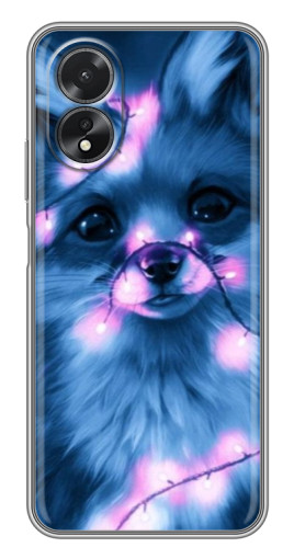 Чехол с принтом "Синяя лисичка" для Oppo A18