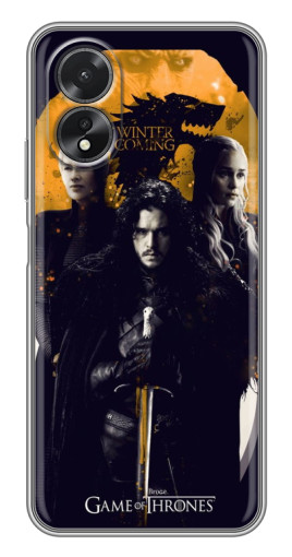 Силиконовый чехол с изображением "Winter Coming" для Oppo A18