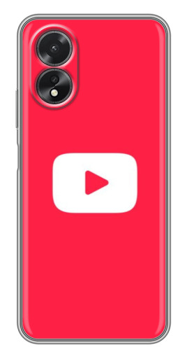 Чехол с принтом "YouTube Кнопка" для Oppo A18