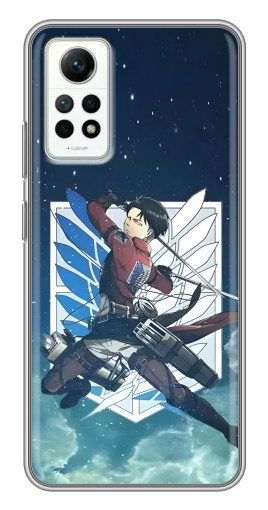 Чехол с печатью "Аккерман Леви" для Xiaomi Redmi Note 12 Pro (4g)