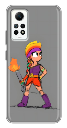 Силиконовый чехол с изображением "Amber с факелом" для Xiaomi Redmi Note 12 Pro (4g)