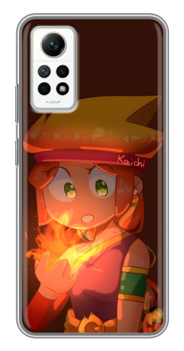 Чехол с принтом "Amber с огнем" для Xiaomi Redmi Note 12 Pro (4g)