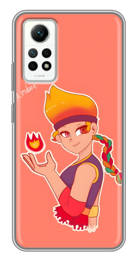 Чехол с печатью "Amber с огоньком" для Xiaomi Redmi Note 12 Pro (4g)