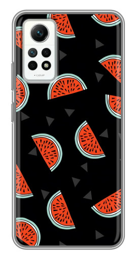 Чехол с печатью "Арбузы на черном" для Xiaomi Redmi Note 12 Pro (4g)