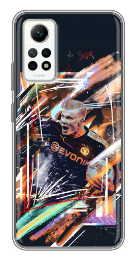 Чехол с печатью "АРТ Haaland" для Xiaomi Redmi Note 12 Pro (4g)