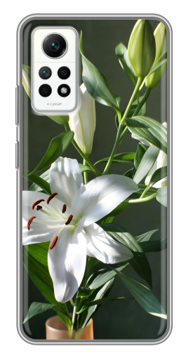 Чехол с принтом "Белые лилии" для Xiaomi Redmi Note 12 Pro (4g)