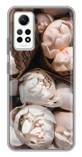 Чехол с картинкой "Букет пионов" для Xiaomi Redmi Note 12 Pro (4g)