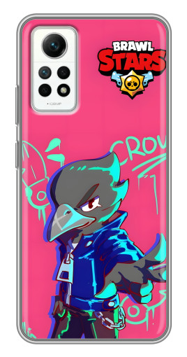 Силиконовый чехол с изображением "Crow Asassin" для Xiaomi Redmi Note 12 Pro (4g)