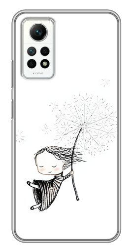 Чехол с печатью "Девочка с одуванчиком" для Xiaomi Redmi Note 12 Pro (4g)