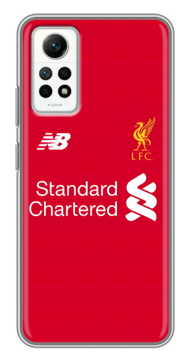 Чехол с картинкой "Форма Liverpool" для Xiaomi Redmi Note 12 Pro (4g)