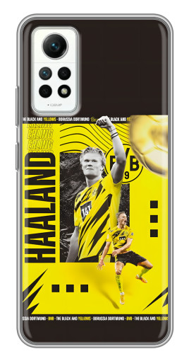 Силиконовый чехол с изображением "Golden Haaland" для Xiaomi Redmi Note 12 Pro (4g)