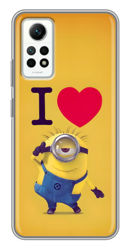 Чехол с принтом "I Love Minion" для Xiaomi Redmi Note 12 Pro (4g)