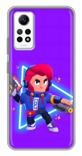 Силиконовый чехол с изображением "Кольт в наушниках" для Xiaomi Redmi Note 12 Pro (4g)