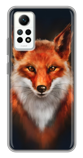 Силиконовый чехол с изображением "Красивая лиса" для Xiaomi Redmi Note 12 Pro (4g)