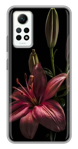 Силиконовый чехол с изображением "Красная лилия " для Xiaomi Redmi Note 12 Pro (4g)