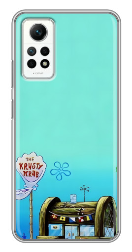 Силиконовый чехол с изображением "Krusty Krab" для Xiaomi Redmi Note 12 Pro (4g)