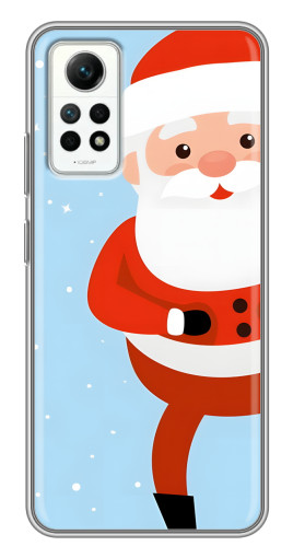 Силиконовый чехол с изображением "Крутой Дед Мороз" для Xiaomi Redmi Note 12 Pro (4g)