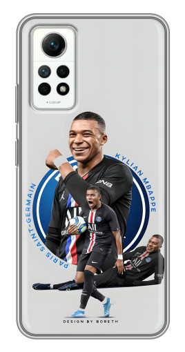 Чехол с печатью "Kylian Mbappe" для Xiaomi Redmi Note 12 Pro (4g)