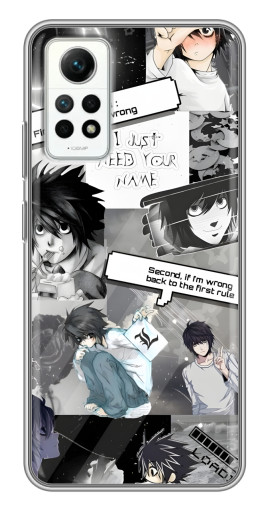 Чехол с картинкой "L - Death note" для Xiaomi Redmi Note 12 Pro (4g)