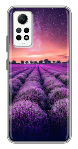 Чехол с картинкой "Лавандовое поле" для Xiaomi Redmi Note 12 Pro (4g)