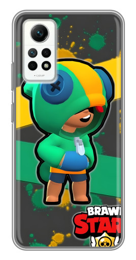 Силиконовый чехол с изображением "Leon Brawl Stars" для Xiaomi Redmi Note 12 Pro (4g)