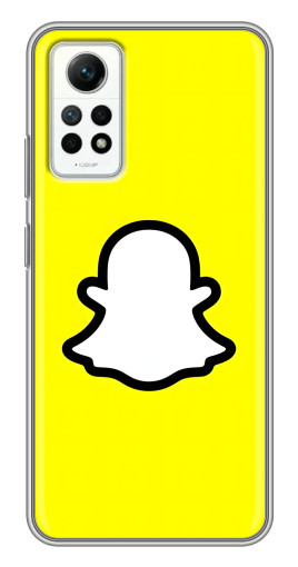 Силиконовый чехол с изображением "Лого Snapchat" для Xiaomi Redmi Note 12 Pro (4g)