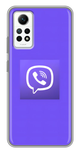 Силиконовый чехол с изображением "Лого Viber" для Xiaomi Redmi Note 12 Pro (4g)