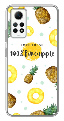 Силиконовый чехол с изображением "Любовь к ананасам" для Xiaomi Redmi Note 12 Pro (4g)