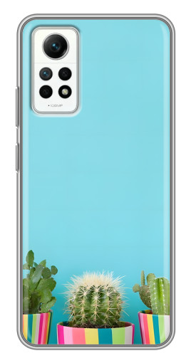 Чехол с картинкой "Маленькие кактусы" для Xiaomi Redmi Note 12 Pro (4g)