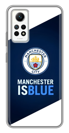 Чехол с печатью "Manchester is Blue" для Xiaomi Redmi Note 12 Pro (4g)