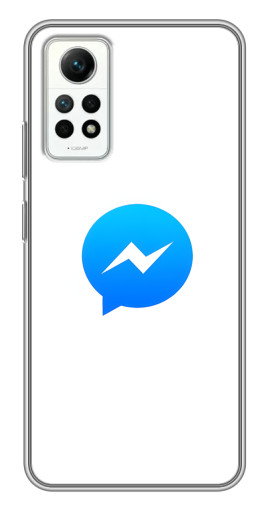 Силиконовый чехол с изображением "messenger logo" для Xiaomi Redmi Note 12 Pro (4g)