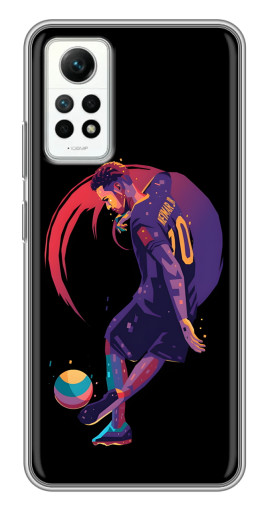 Силиконовый чехол с изображением "Неймар Финты" для Xiaomi Redmi Note 12 Pro (4g)