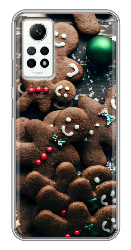 Чехол с картинкой "Новогодние человечки" для Xiaomi Redmi Note 12 Pro (4g)