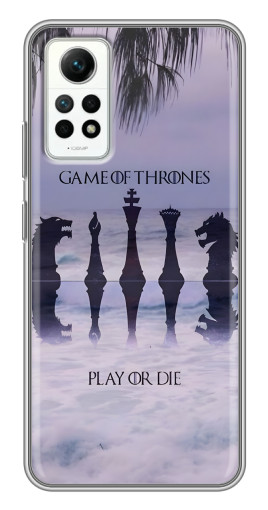 Чехол с печатью "Play or Die" для Xiaomi Redmi Note 12 Pro (4g)