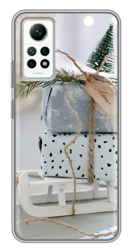 Силиконовый чехол с изображением "Подарки на санках" для Xiaomi Redmi Note 12 Pro (4g)