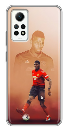 Силиконовый чехол с изображением "Pogba с Манчестера" для Xiaomi Redmi Note 12 Pro (4g)