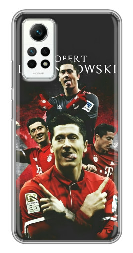 Силиконовый чехол с изображением "Польский футболист" для Xiaomi Redmi Note 12 Pro (4g)