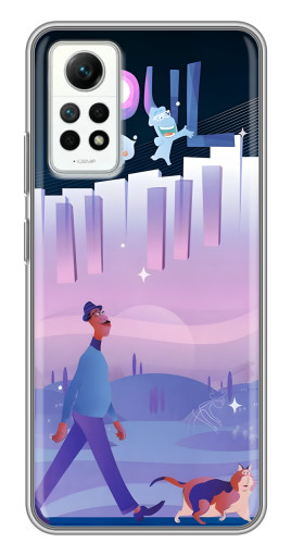 Силиконовый чехол с изображением "Постер к мультику" для Xiaomi Redmi Note 12 Pro (4g)