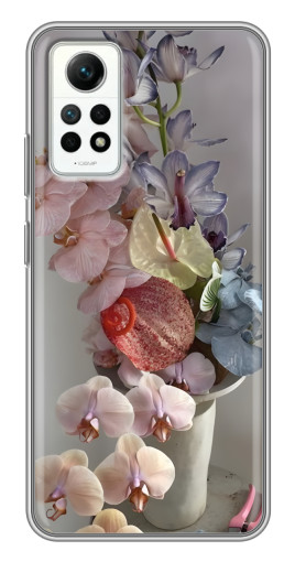 Чехол с картинкой "Разноцветные орхидеи" для Xiaomi Redmi Note 12 Pro (4g)