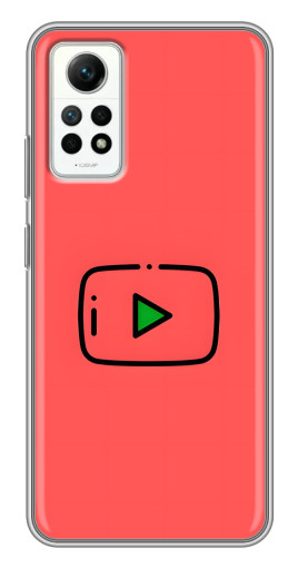 Чехол с картинкой "Рисованная кнопка" для Xiaomi Redmi Note 12 Pro (4g)
