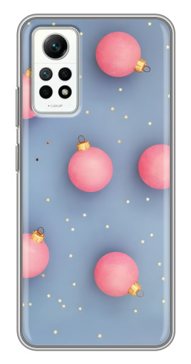 Силиконовый чехол с изображением "Розовые шары" для Xiaomi Redmi Note 12 Pro (4g)