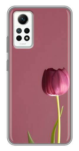 Чехол с принтом "Розовый тюльпан" для Xiaomi Redmi Note 12 Pro (4g)