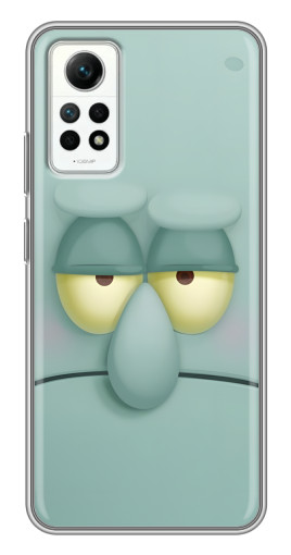 Чехол с картинкой "Сквидвард" для Xiaomi Redmi Note 12 Pro (4g)