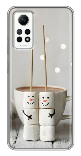 Чехол с печатью "Снеговики из зефира" для Xiaomi Redmi Note 12 Pro (4g)