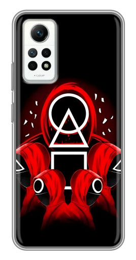 Чехол с печатью "Солдаты с игры кальмара" для Xiaomi Redmi Note 12 Pro (4g)