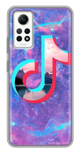 Чехол с печатью "ТикТок мраморный" для Xiaomi Redmi Note 12 Pro (4g)