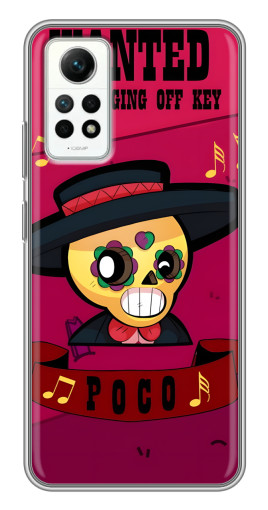 Чехол с печатью "WANTED POCO" для Xiaomi Redmi Note 12 Pro (4g)