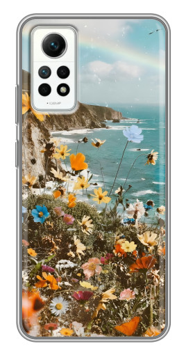 Чехол с печатью "Яркие полевые цветы" для Xiaomi Redmi Note 12 Pro (4g)