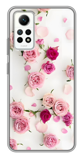 Силиконовый чехол с изображением "Яркие розы" для Xiaomi Redmi Note 12 Pro (4g)