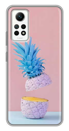 Силиконовый чехол с изображением "Яркий ананас" для Xiaomi Redmi Note 12 Pro (4g)